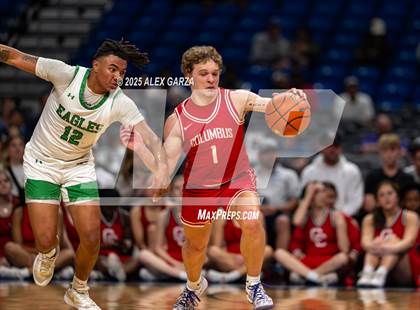 Thumbnail 2 in Columbus vs. Tatum (UIL 3A Basketball Division I Final) photogallery.