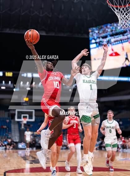 Thumbnail 2 in Columbus vs. Tatum (UIL 3A Basketball Division I Final) photogallery.