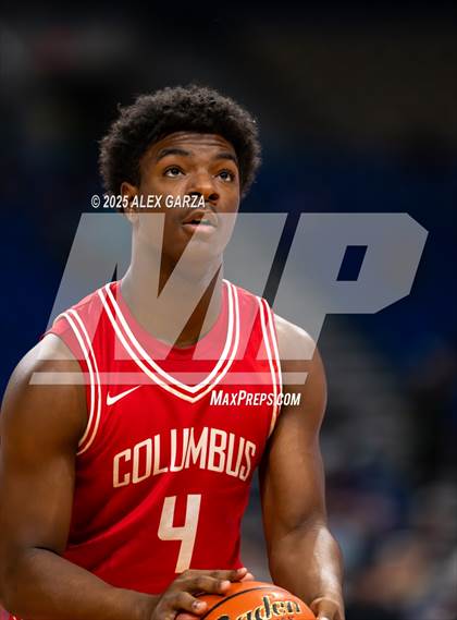 Thumbnail 2 in Columbus vs. Tatum (UIL 3A Basketball Division I Final) photogallery.
