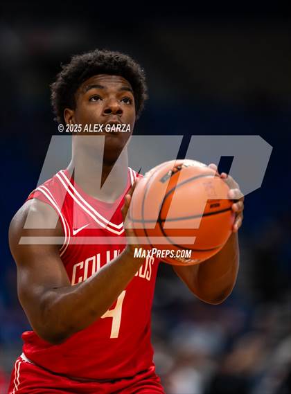 Thumbnail 3 in Columbus vs. Tatum (UIL 3A Basketball Division I Final) photogallery.