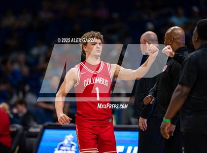 Thumbnail 2 in Columbus vs. Tatum (UIL 3A Basketball Division I Final) photogallery.
