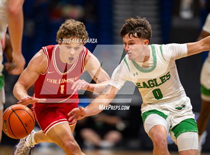 Thumbnail 2 in Columbus vs. Tatum (UIL 3A Basketball Division I Final) photogallery.