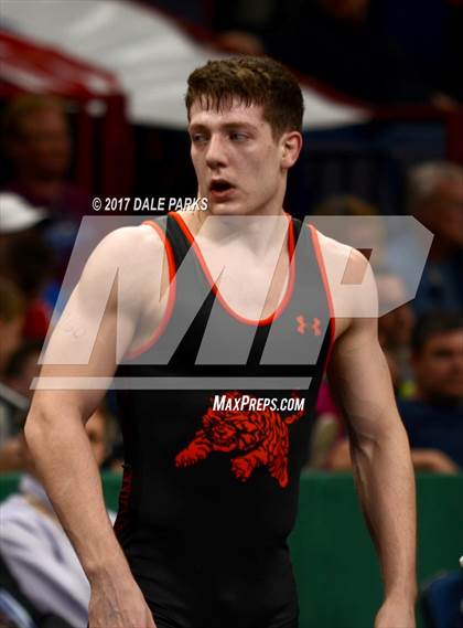 Thumbnail 3 in NYSPHSAA Wrestling Championships (Div.2 - 160 lb. Champ) photogallery.