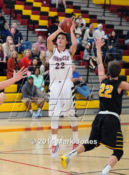Thumbnail 2 in Pinnacle vs. Gilbert (Hoophall West Tournament) photogallery.