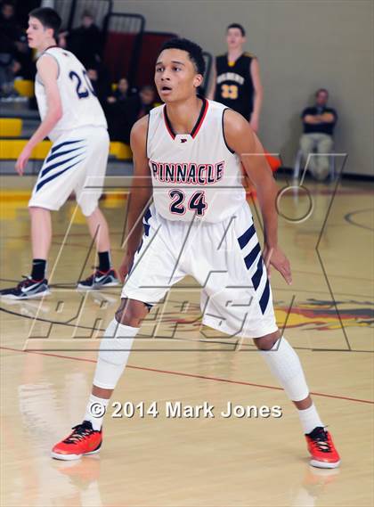 Thumbnail 1 in Pinnacle vs. Gilbert (Hoophall West Tournament) photogallery.