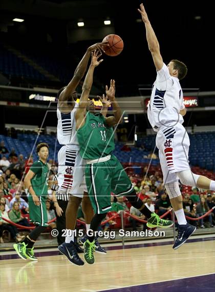 Thumbnail 2 in Modesto Christian vs St. Mary's (CIF SJS D2 Semifinal) photogallery.