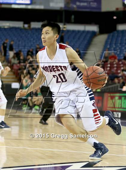 Thumbnail 2 in Modesto Christian vs St. Mary's (CIF SJS D2 Semifinal) photogallery.