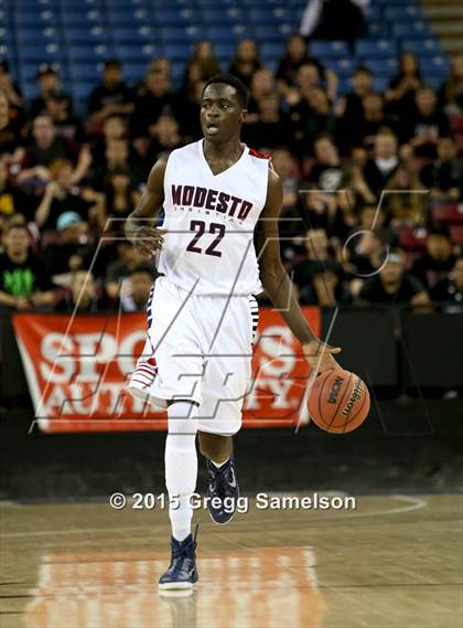 Thumbnail 2 in Modesto Christian vs St. Mary's (CIF SJS D2 Semifinal) photogallery.