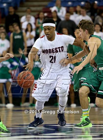 Thumbnail 1 in Modesto Christian vs St. Mary's (CIF SJS D2 Semifinal) photogallery.