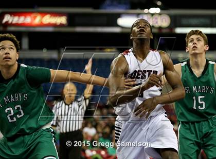 Thumbnail 3 in Modesto Christian vs St. Mary's (CIF SJS D2 Semifinal) photogallery.