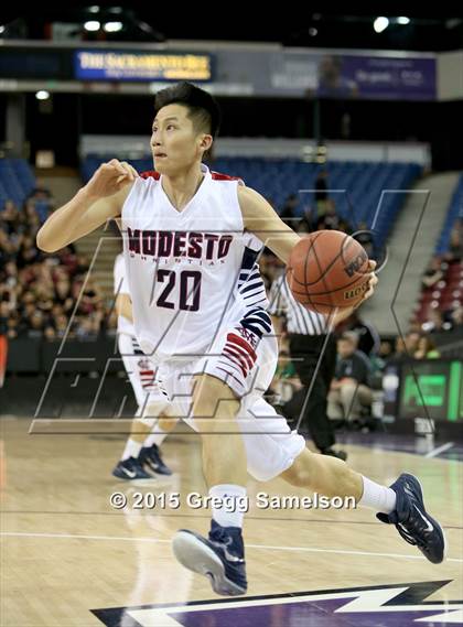 Thumbnail 3 in Modesto Christian vs St. Mary's (CIF SJS D2 Semifinal) photogallery.