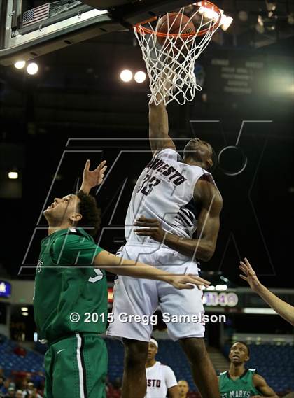 Thumbnail 3 in Modesto Christian vs St. Mary's (CIF SJS D2 Semifinal) photogallery.
