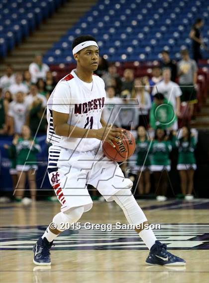 Thumbnail 3 in Modesto Christian vs St. Mary's (CIF SJS D2 Semifinal) photogallery.
