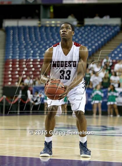 Thumbnail 2 in Modesto Christian vs St. Mary's (CIF SJS D2 Semifinal) photogallery.
