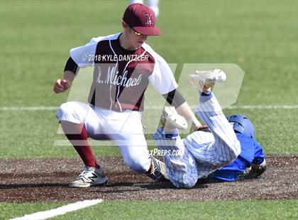 Thumbnail 2 in St. Michael's vs Grace Community (Texas Private School Classic) photogallery.