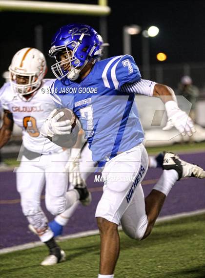 Thumbnail 1 in Caldwell vs. Robinson (UIL 4A D2 Bi-District Playoff) photogallery.
