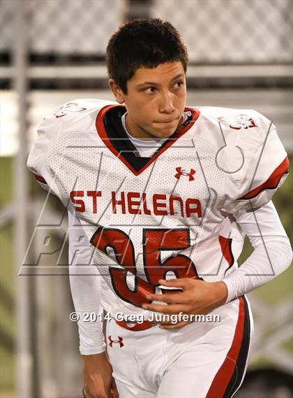 Thumbnail 1 in St. Helena vs. Salesian College Preparatory (CIF NCS D5 Final) photogallery.