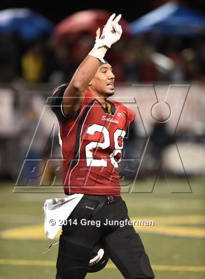 Thumbnail 3 in St. Helena vs. Salesian College Preparatory (CIF NCS D5 Final) photogallery.