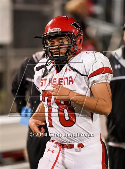 Thumbnail 1 in St. Helena vs. Salesian College Preparatory (CIF NCS D5 Final) photogallery.