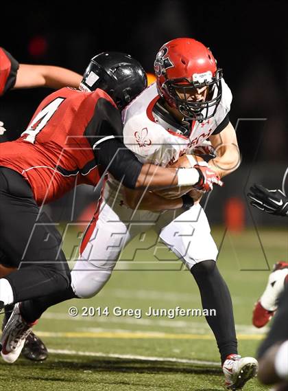 Thumbnail 1 in St. Helena vs. Salesian College Preparatory (CIF NCS D5 Final) photogallery.