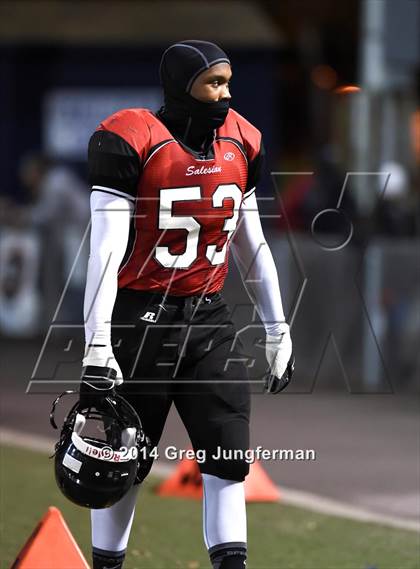 Thumbnail 2 in St. Helena vs. Salesian College Preparatory (CIF NCS D5 Final) photogallery.