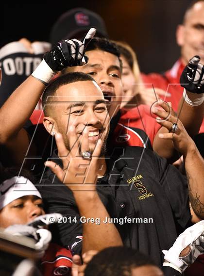 Thumbnail 2 in St. Helena vs. Salesian College Preparatory (CIF NCS D5 Final) photogallery.