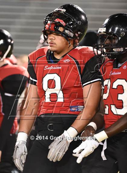 Thumbnail 2 in St. Helena vs. Salesian College Preparatory (CIF NCS D5 Final) photogallery.