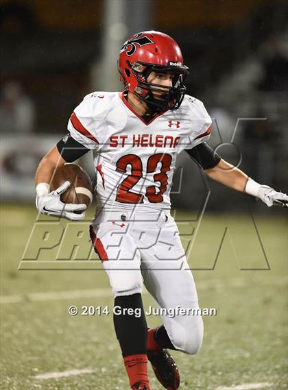 Thumbnail 3 in St. Helena vs. Salesian College Preparatory (CIF NCS D5 Final) photogallery.