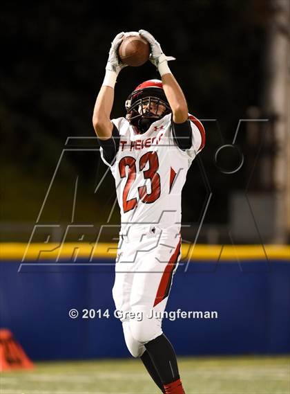 Thumbnail 1 in St. Helena vs. Salesian College Preparatory (CIF NCS D5 Final) photogallery.