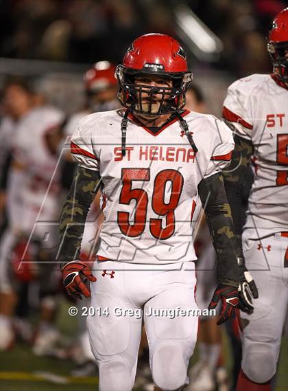 Thumbnail 3 in St. Helena vs. Salesian College Preparatory (CIF NCS D5 Final) photogallery.