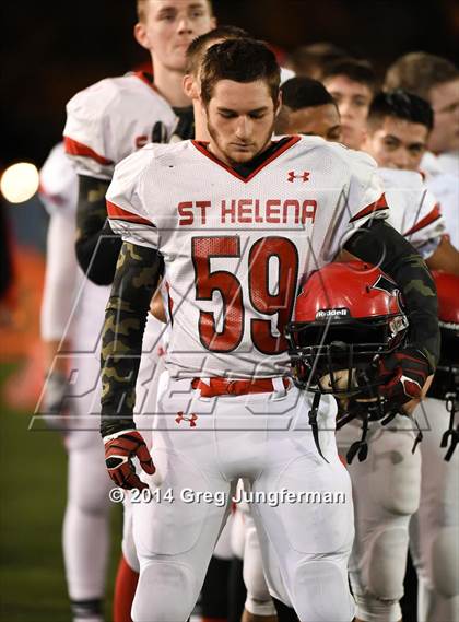 Thumbnail 1 in St. Helena vs. Salesian College Preparatory (CIF NCS D5 Final) photogallery.