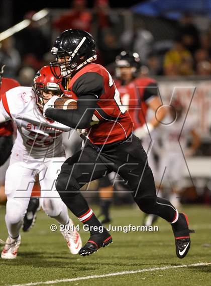 Thumbnail 2 in St. Helena vs. Salesian College Preparatory (CIF NCS D5 Final) photogallery.