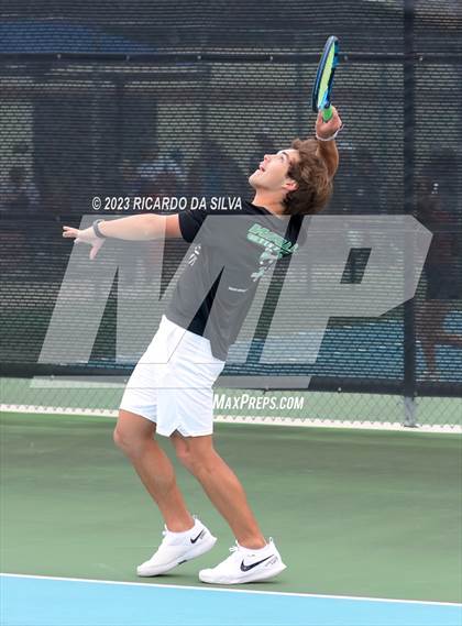 Thumbnail 3 in UIL 3A & 4A Tennis Doubles Quarterfinals photogallery.