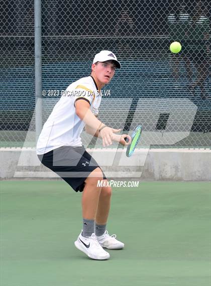 Thumbnail 2 in UIL 3A & 4A Tennis Doubles Quarterfinals photogallery.
