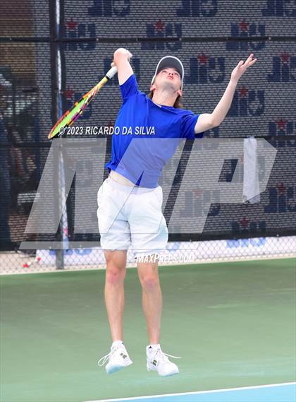 Thumbnail 2 in UIL 3A & 4A Tennis Doubles Quarterfinals photogallery.