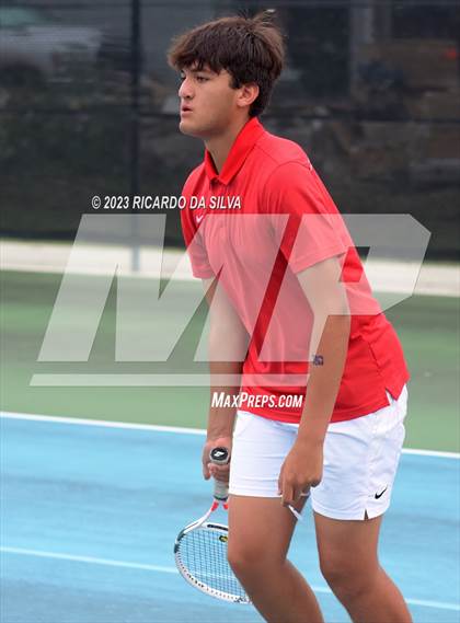 Thumbnail 2 in UIL 3A & 4A Tennis Doubles Quarterfinals photogallery.