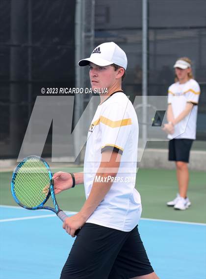 Thumbnail 2 in UIL 3A & 4A Tennis Doubles Quarterfinals photogallery.