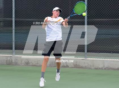 Thumbnail 3 in UIL 3A & 4A Tennis Doubles Quarterfinals photogallery.
