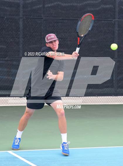 Thumbnail 1 in UIL 3A & 4A Tennis Doubles Quarterfinals photogallery.