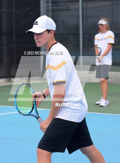 Thumbnail 1 in UIL 3A & 4A Tennis Doubles Quarterfinals photogallery.
