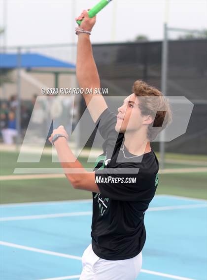 Thumbnail 2 in UIL 3A & 4A Tennis Doubles Quarterfinals photogallery.