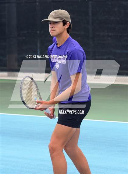 Thumbnail 2 in UIL 3A & 4A Tennis Doubles Quarterfinals photogallery.