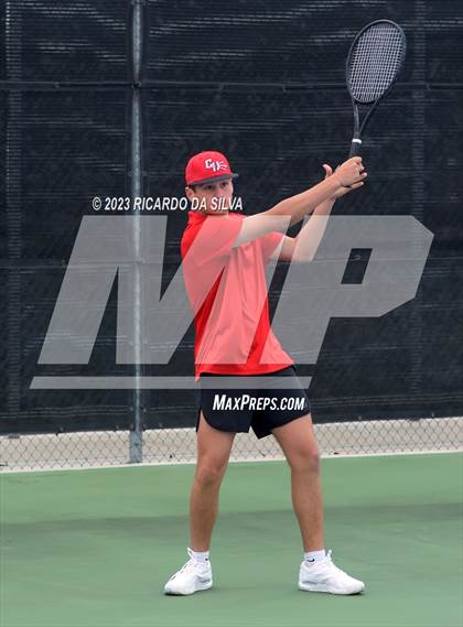 Thumbnail 3 in UIL 3A & 4A Tennis Doubles Quarterfinals photogallery.