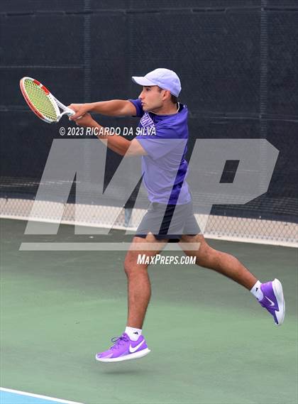 Thumbnail 2 in UIL 3A & 4A Tennis Doubles Quarterfinals photogallery.