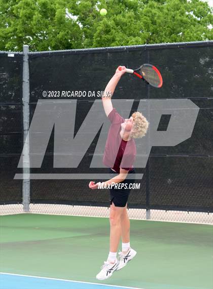 Thumbnail 3 in UIL 3A & 4A Tennis Doubles Quarterfinals photogallery.