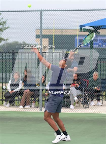 Thumbnail 3 in UIL 3A & 4A Tennis Doubles Quarterfinals photogallery.