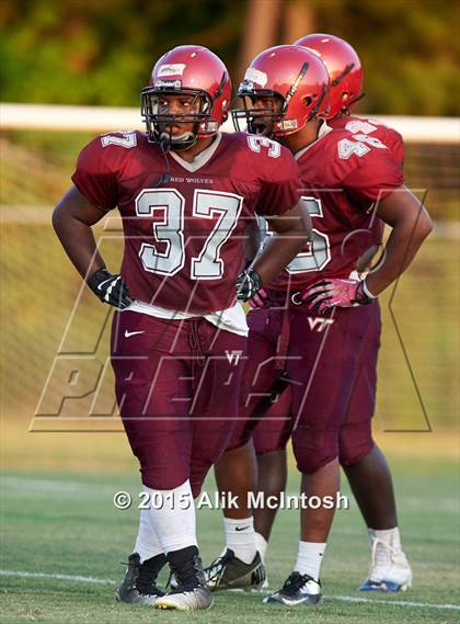 Thumbnail 3 in Cedar Ridge vs. Bunn Scrimmage (Tar River Rumble) photogallery.