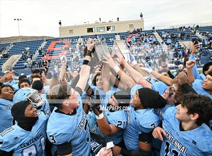 Thumbnail 2 in Centennial vs. Galena (NIAA 5A Division3 Final) photogallery.