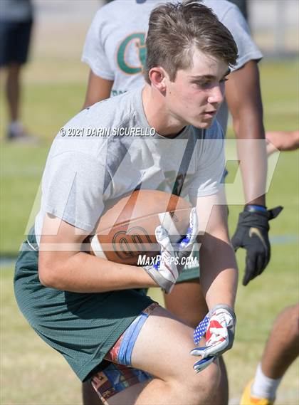 Thumbnail 3 in Campo Verde vs  Bourgade Catholic (Cactus Duel Out West 7-on-7 Tournament) photogallery.