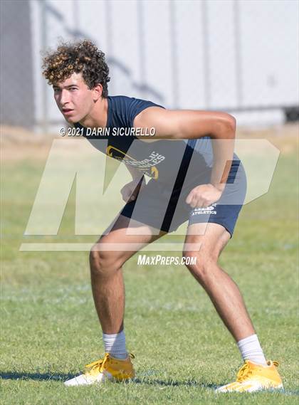 Thumbnail 3 in Campo Verde vs  Bourgade Catholic (Cactus Duel Out West 7-on-7 Tournament) photogallery.